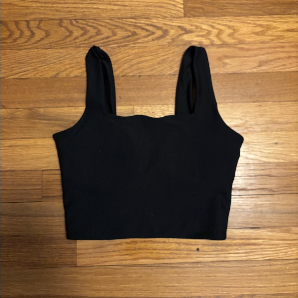 Abercrombie & Fitch Black squarneck  tank curve love XS